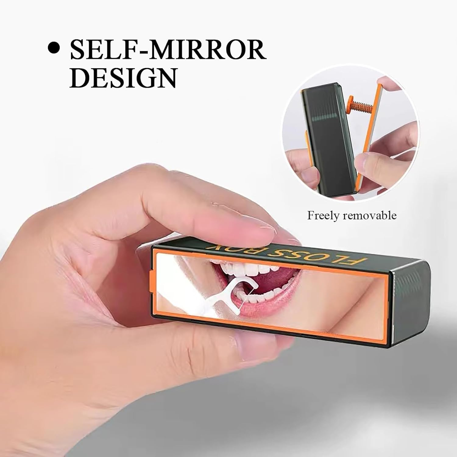 2 Dental Pick Dispenser,Portable Floss Pick Dispenser,Flosser Dispenser, Contains 120 Count Strong Elasticity Floss Sticks,Clean Teeth without Breaking,No Fragrance Smell,More Hygienic. image number 2