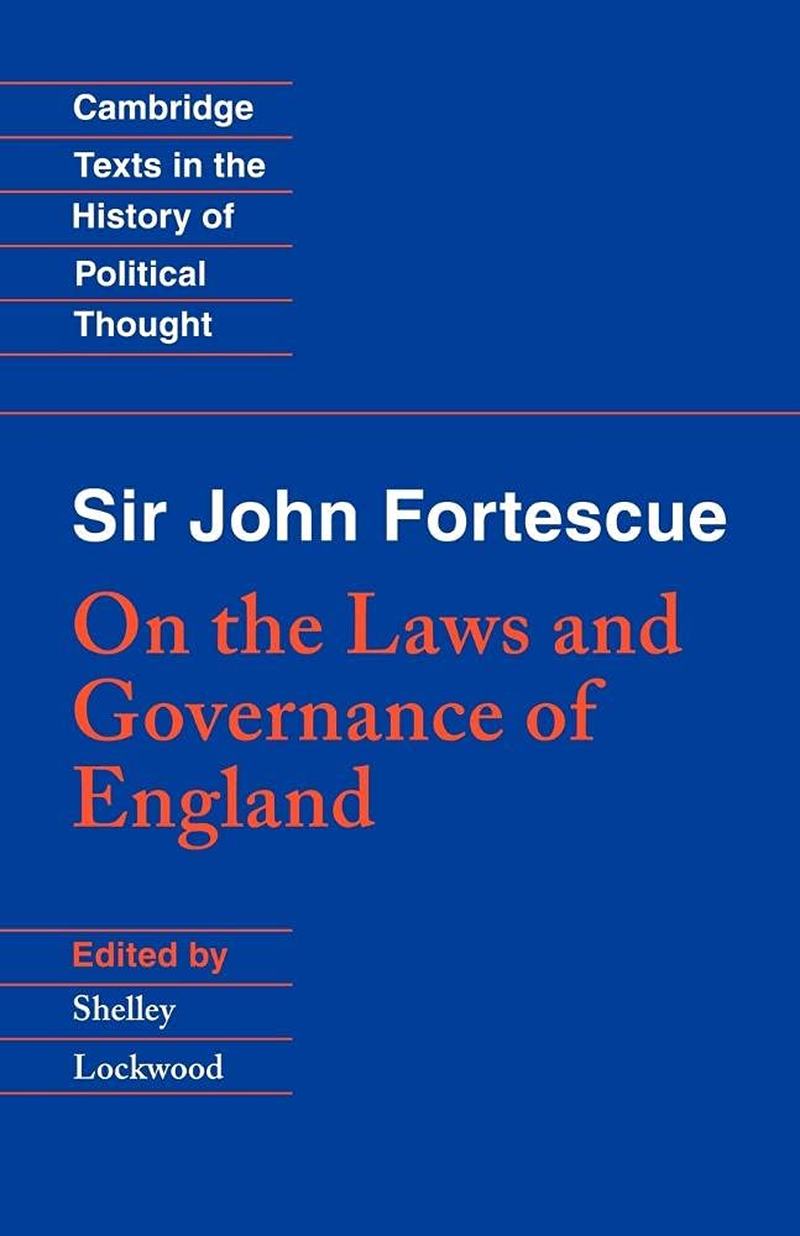 Fortescue: Laws Governance England: on the Laws and Governance of England image number 1