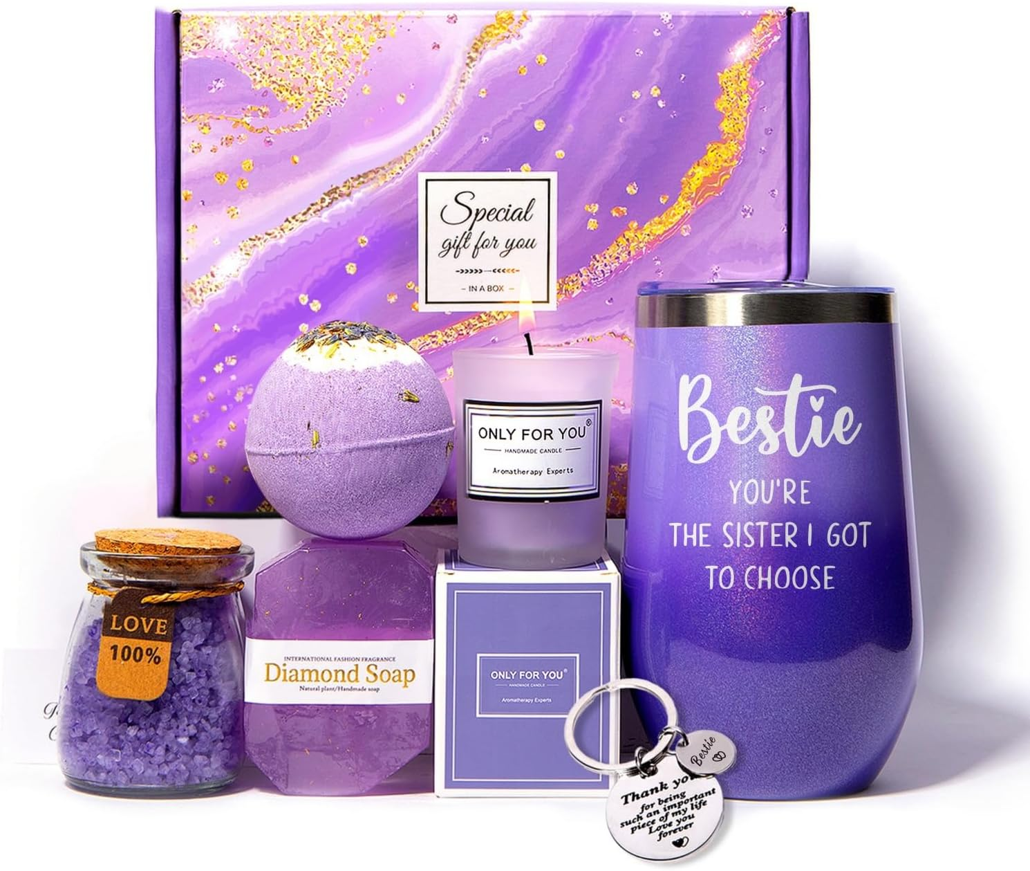 Best Friend Gifts for Women, Friendship Gifts, 16Oz Tumbler, Birthday Gifts for Women, Purple image number 2