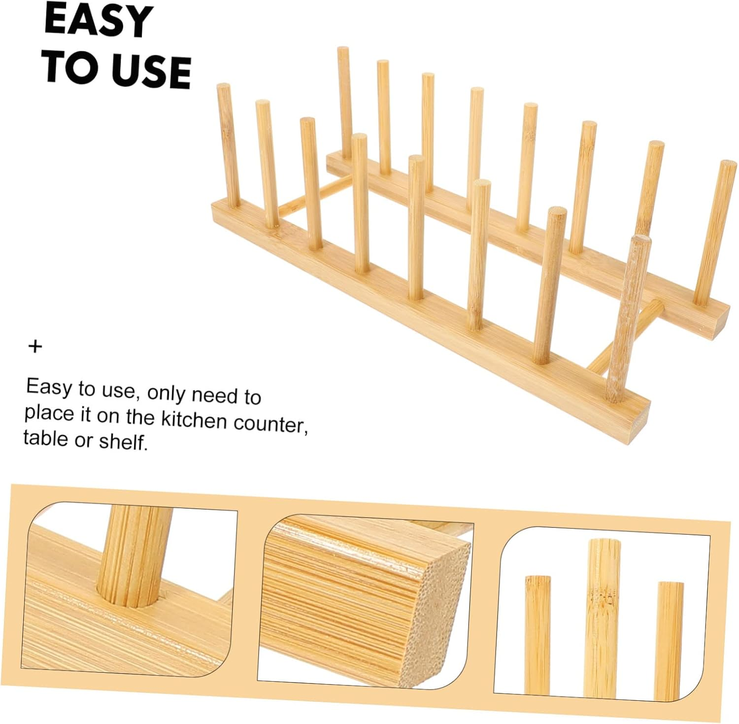 AUTSUPPL Plate Drainer Dish Storage Rack over Sink Dish Drying Rack Kitchen Bowl Holder image number 4