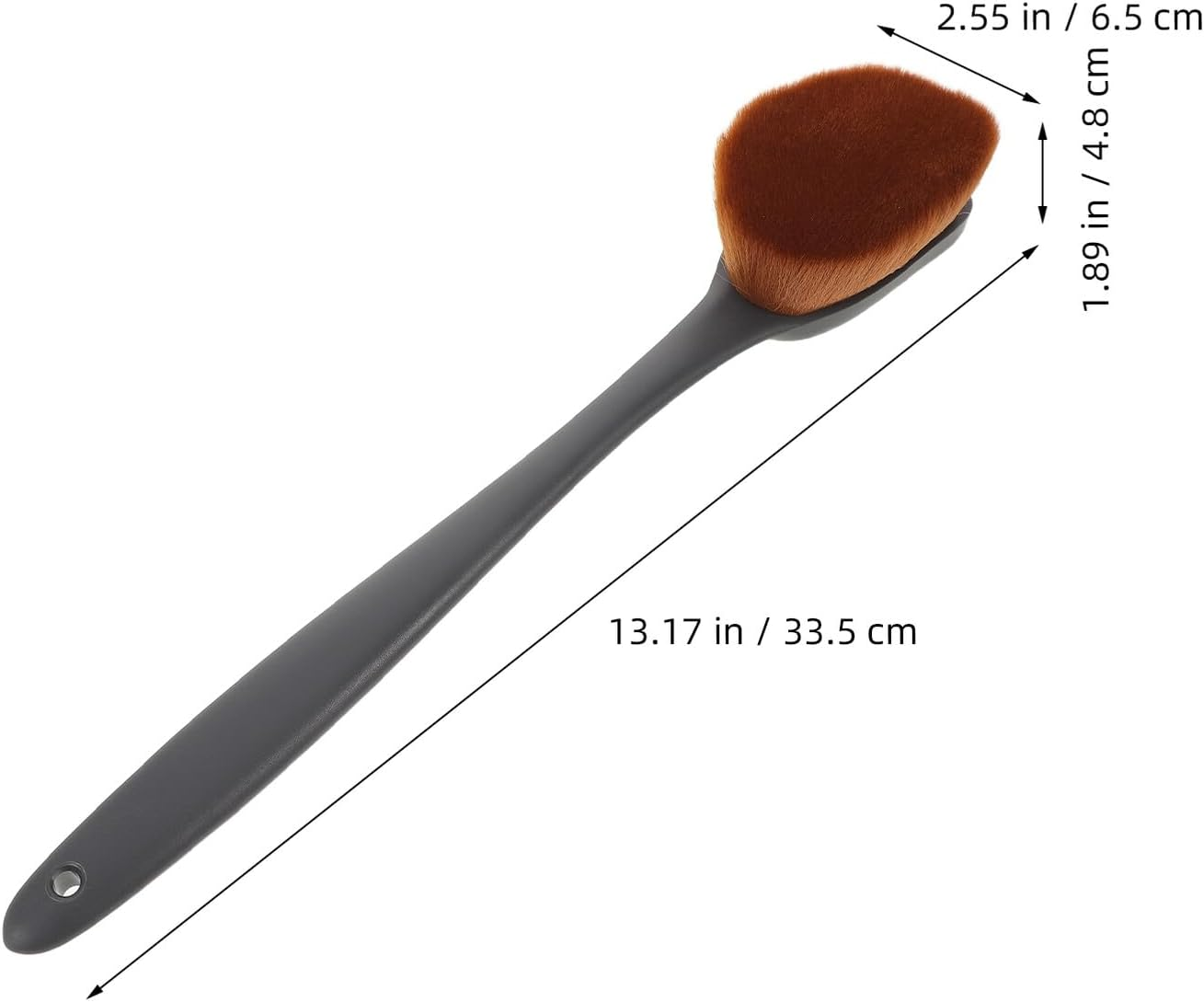 SHERCHPRY Back Tanning Applicator Brush for Body Lotion Extra Large Self Tanner Brush with Plastic Handle for Even Cream Application at Home, Travel and Gym Skin Care