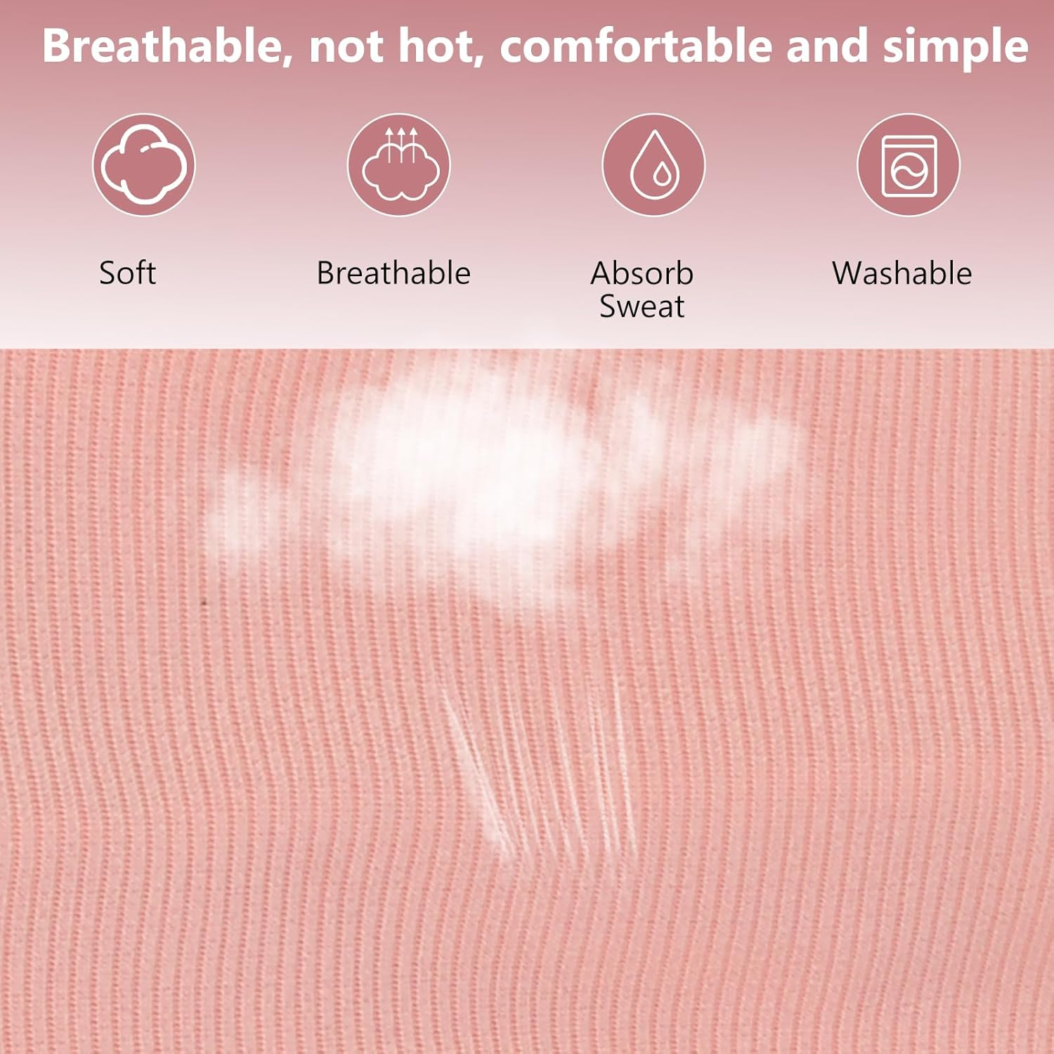 Women'S Elastic Hair Band, 5 Piece Headband Hair Accessories, Yoga Sports Headband, Women'S Elastic Headband off White, Navy Blue, Light Grey, Dark Grey, Pink image number 1