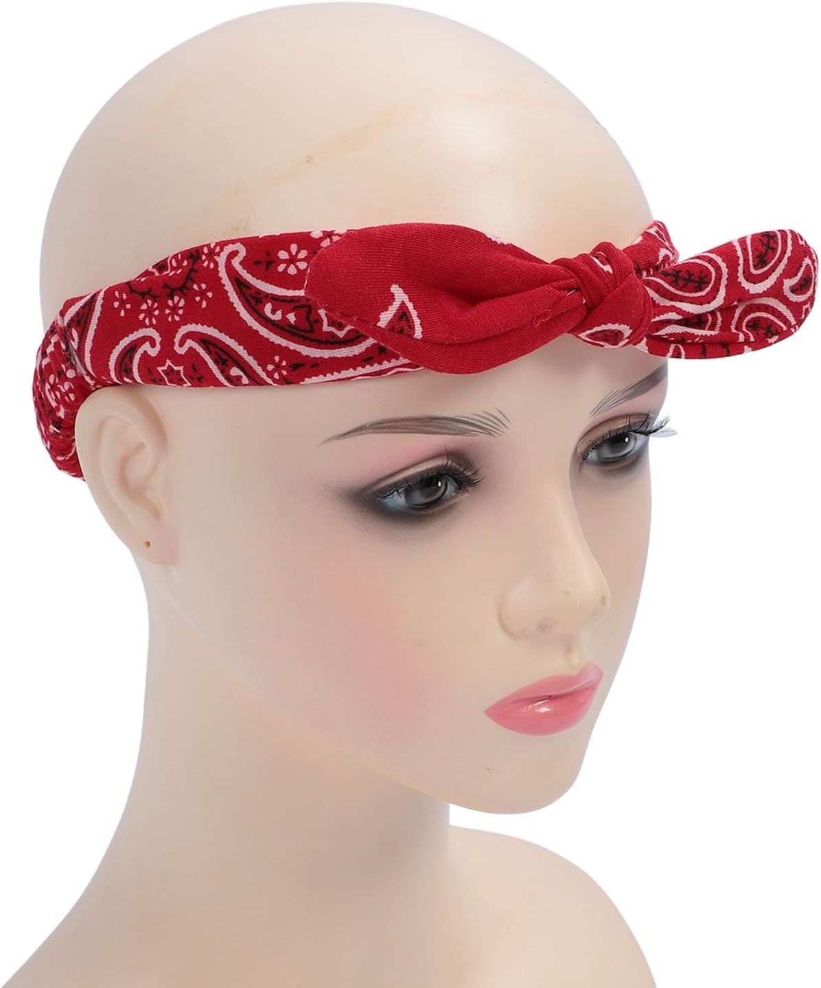 10 Packs Floral Print Soft Elastic Headbands, Fashion Sport Cute Hair Accessories, Twist Turban Hair Wraps, Summer Hair Accessories, for Women and Girls image number 4