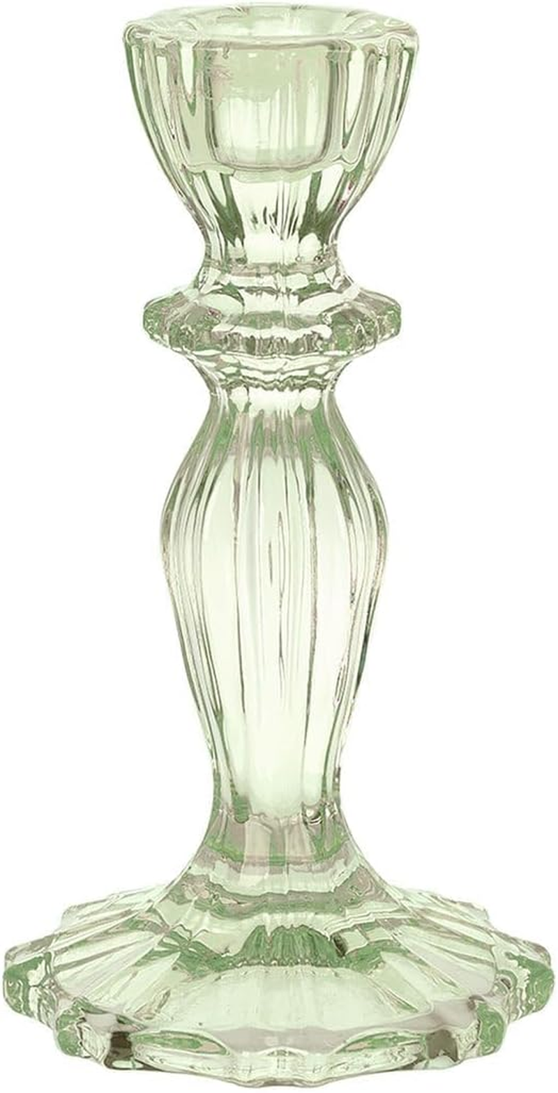 Talking Tables, Navy Glass Candlestick Holder | Taper Candle Stand for Indoor or Outdoor, Elegant Christmas Table Decorations or Home D&eacute;cor, Dinner Party, Birthday, Wedding