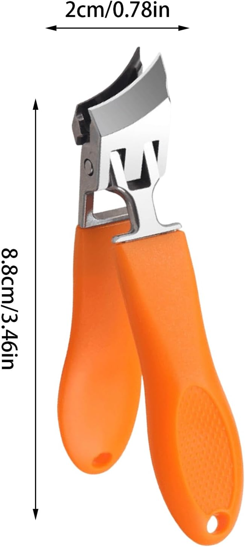 Furtryvl Curved Toenail Clippers - No Splash Nail Trimmer for Men | Slant Curved Nail Clippers for Thick Toenails and Ingrown Nails, Podiatrist Toenail Clippers for Seniors and Men - Black image number 4