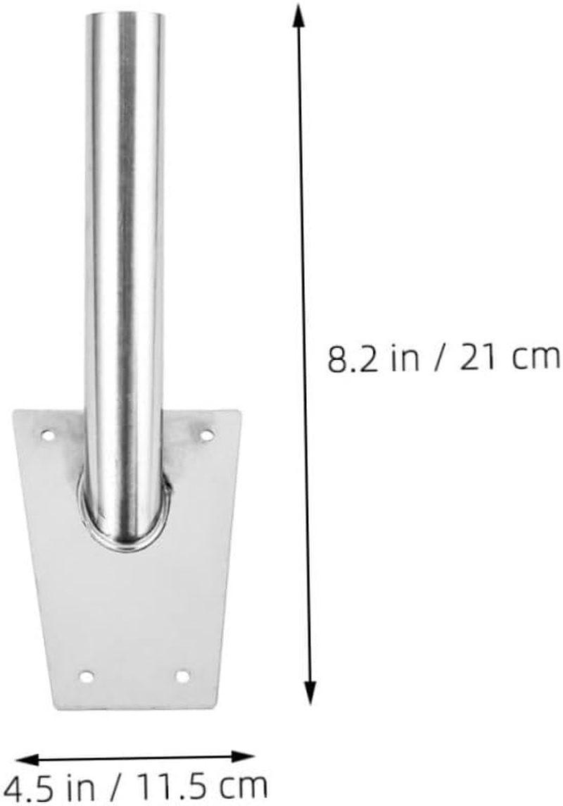 NULYLU 2Pcs Stainless Steel Flag Pole Holder: Heavy Duty Flagpole Mounting Bracket - 25Mm Inner Diameter - outside House Flag Pole Bracket for Wall Mount