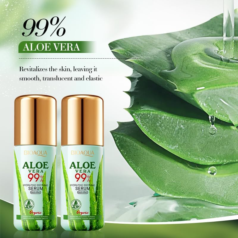 Aloe Vera Moisturizing & Soothing Serum, 40Ml, Improves the Appearance of Rough, Dehydrated Skin, Moisturizes and Nourishes the Skin for a Long Time, Soothes and Rejuvenates the Skin. image number 4