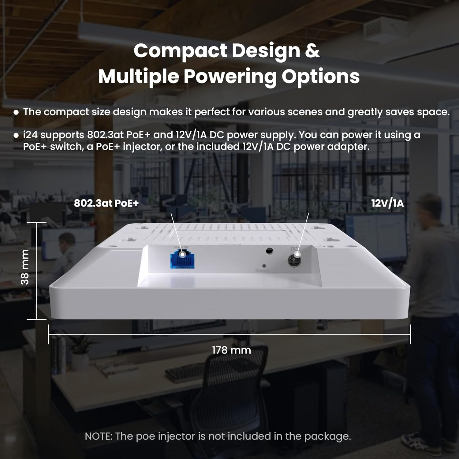 Tenda AC1200 Wave2 Double Gigabit Access Point I24 up to 500 Sq.M. Coverage image number 5