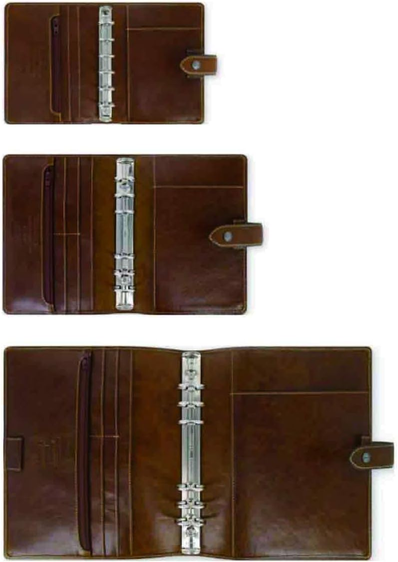 Filofax Malden Personal Leather Organiser Ochre - Ocher image number 6