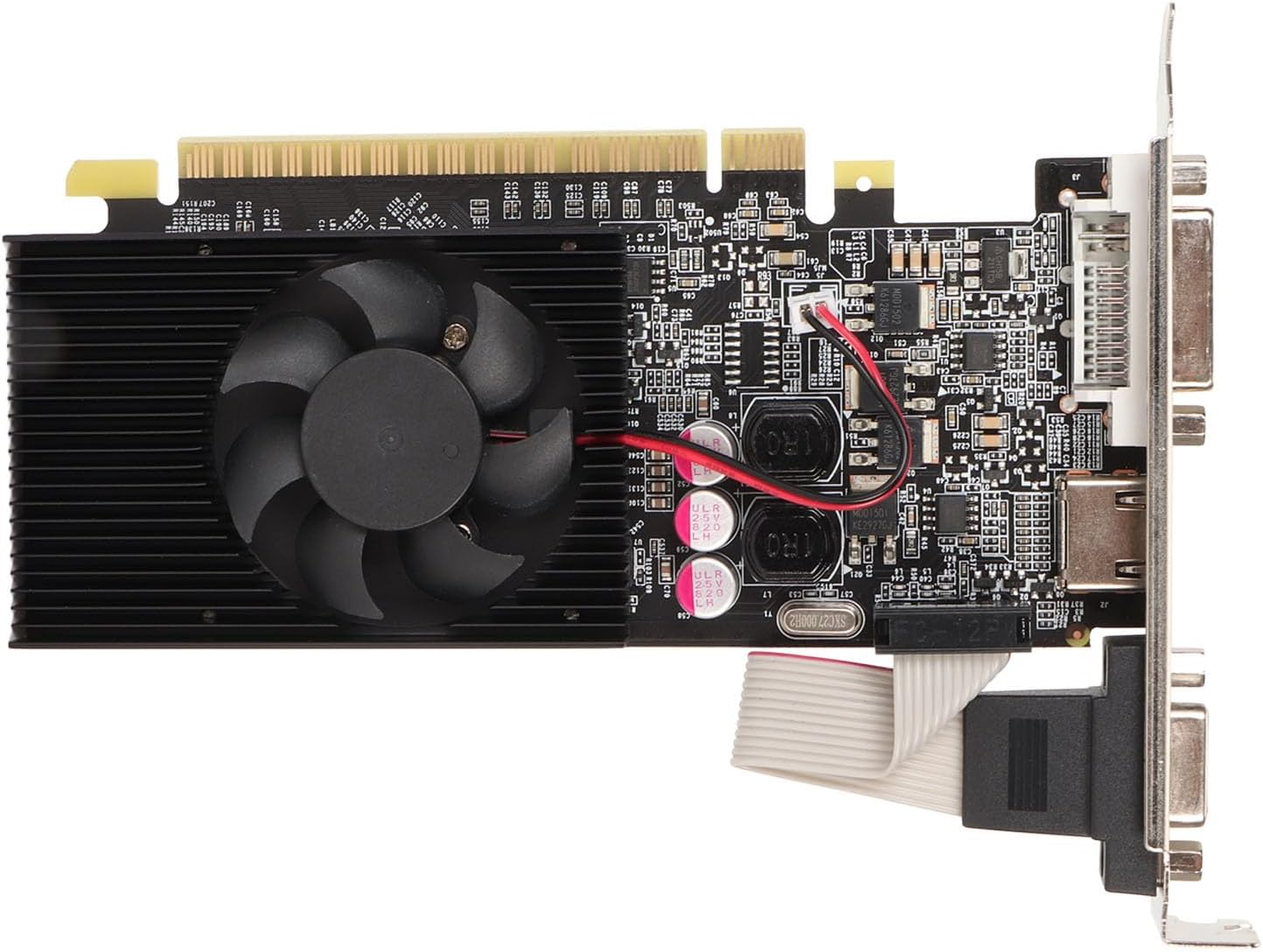 Single Fan Graphics Card, 2GB GDDR3 Graphics Card Plug and Use Strong Image Processing for PC Computer image number 4