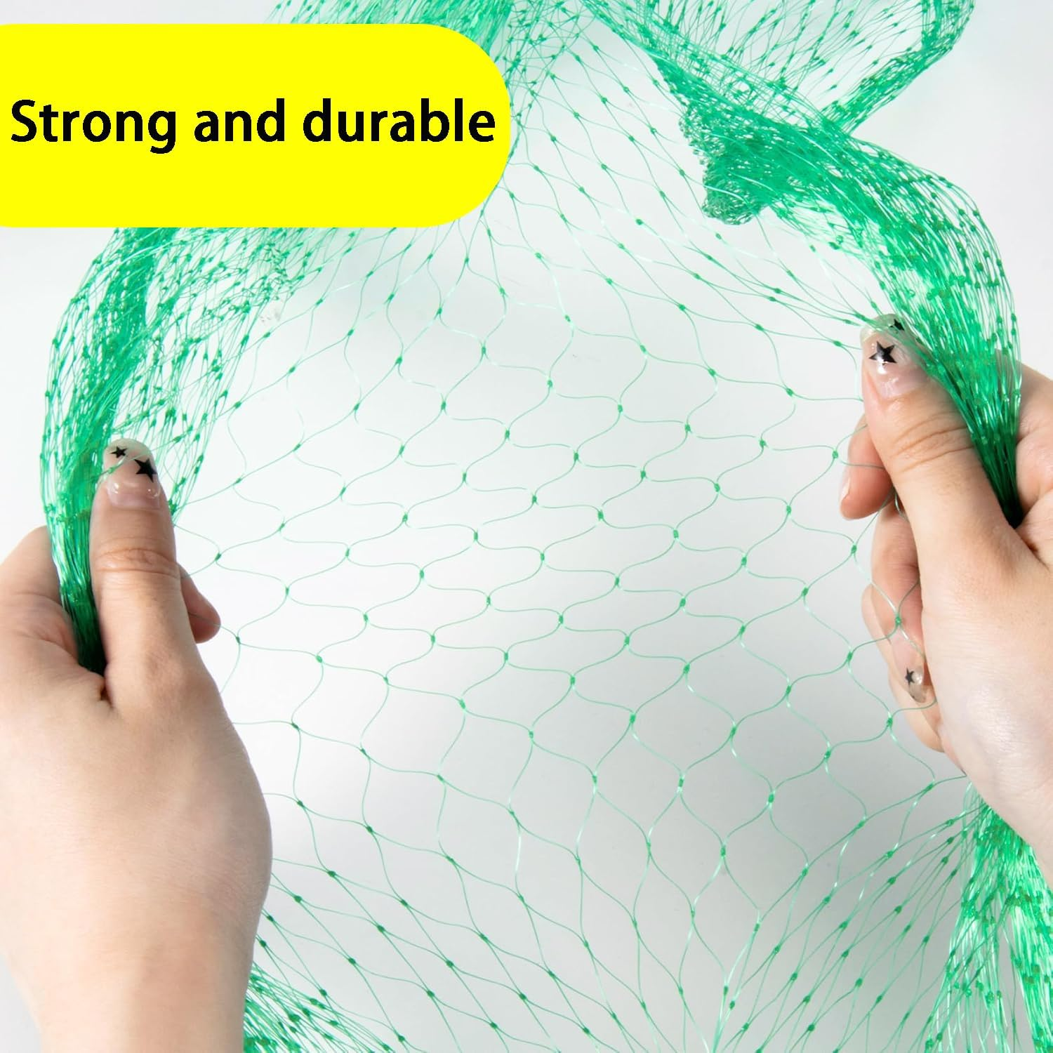 Garden Anti-Bird Net Strap 50 Nylon Cable Ties 6X10M（20X33 Feet ）,Plant Cover Net, Anti-Bird Net, Poultry Net, for Protecting Vegetables, Fruits and Plants (20&times;33 Ft) image number 5