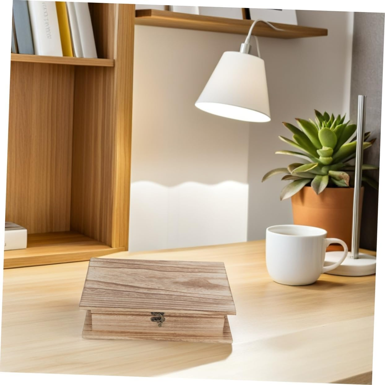 MAGICLULU Faux : Vintage Book Shaped Trinket Storage Box Keepsake Case Container for Christmas Wedding Party Present Jewelry Makeup DIY Craft image number 5