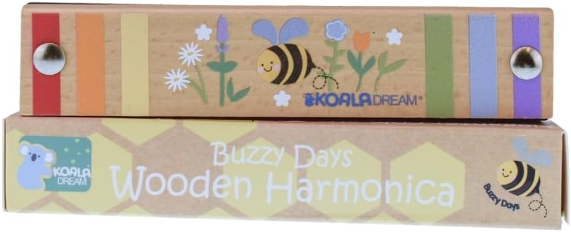 Koala Dream - Buzzy Days BEE Harmonica - Buzzy Days Bee Design, Garden & Cloud Themes, Fsc-Certified, Child-Safe & Non-Toxic image number 3