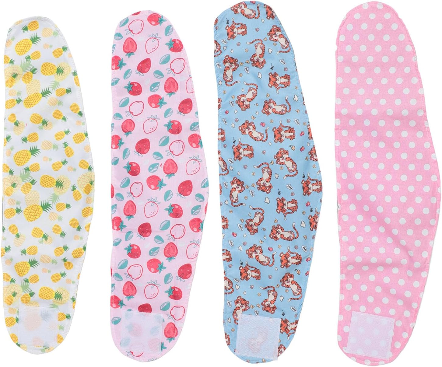 4PCS Washable Dog Diapers Male, Reusable Belly Wrap, Soft and Comfortable, Daily Use, for Dogs Puppy Nappies, with 4 Stylish Patterns (XL) image number 3