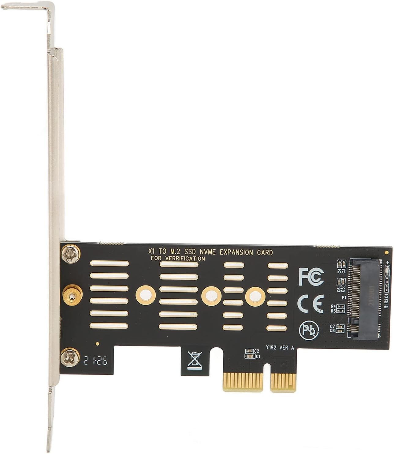 NVME M.2 Pcie X1 Adapter Card Easy for Compatible with Pcie 4.0 3.0 2.0 SSD, Stable PCB Material for Long-Term Use, for PC Desktop image number 5