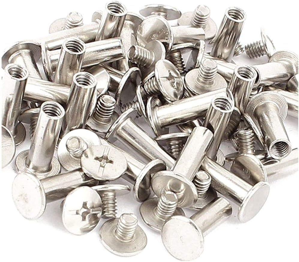 150Pcs Chicago Binding Screw Set, M4 M5 Stainless Steel round Cross Head Book for Scrapbook, Photo Album and DIY Handbags image number 3