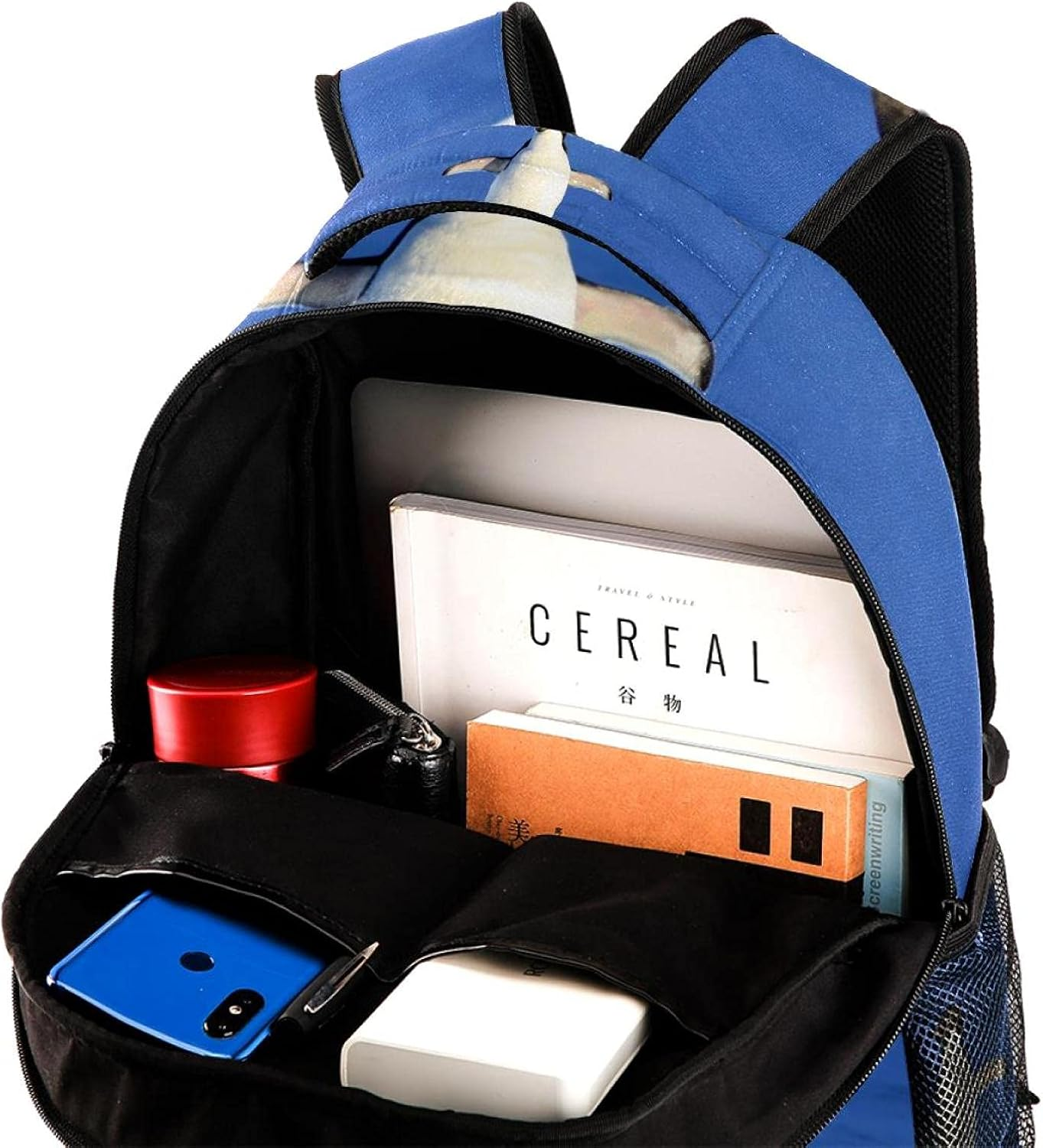 Penguin Backpack Students Shoulder Bags Travel Bag College School Tote Backpacks image number 4