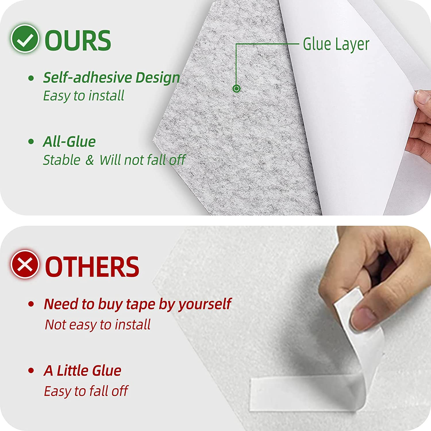 12 Pack High Density Acoustic Absorption Panels, Soundproofing Foam Sound Proof Panels for Wall and Ceiling Regular Hexagon image number 3