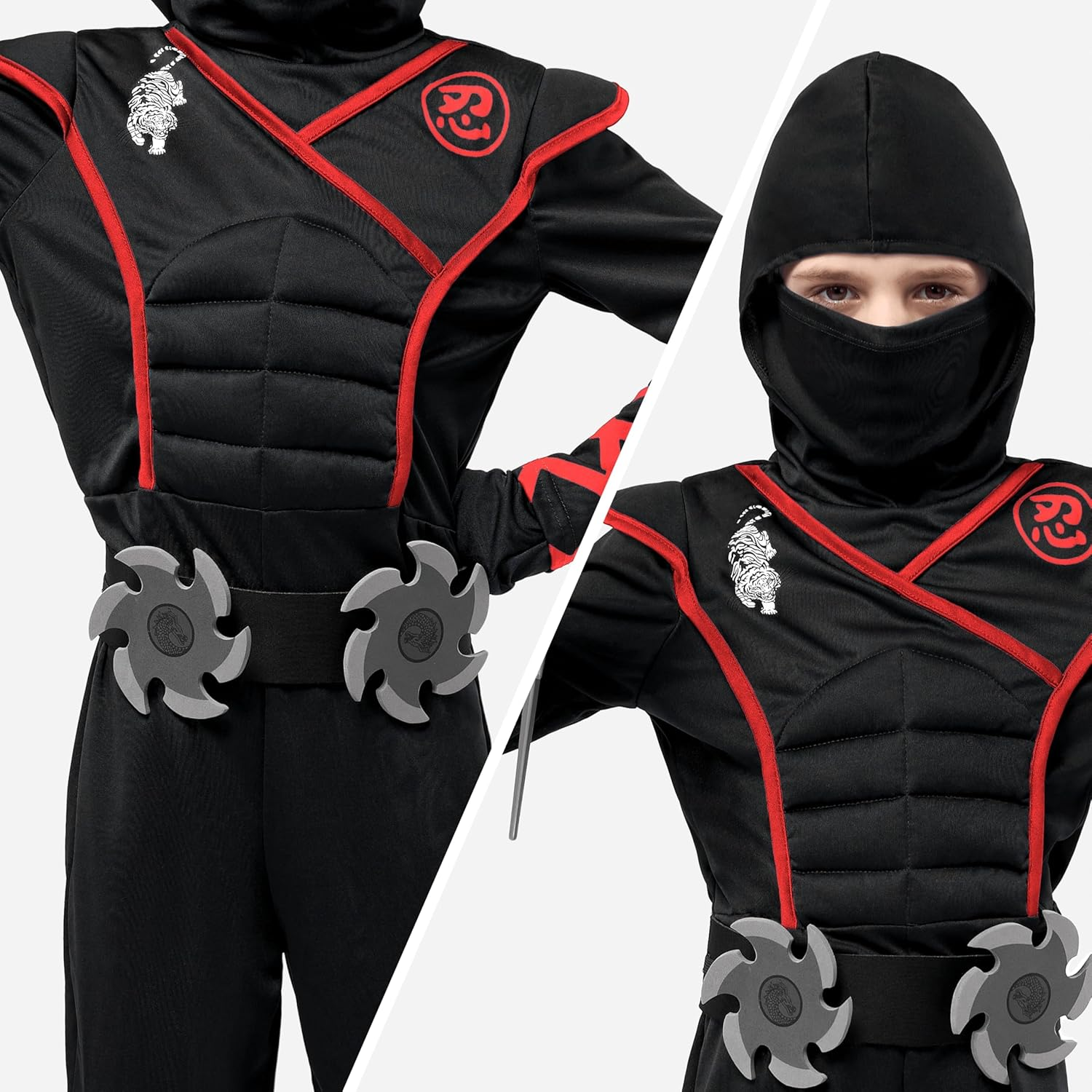 Spooktacular Creations Boys Ninja Deluxe Costume for Kids (S 5-7) image number 4
