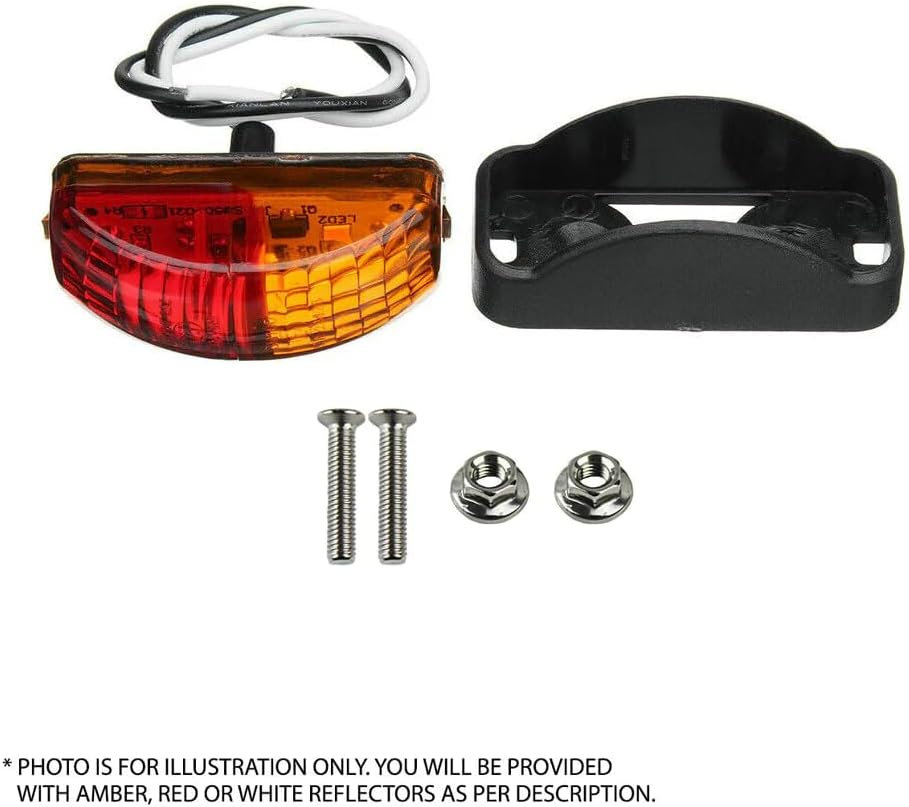 2 X 10 Led Trailer Lights Kit, Trailer Plug, Cable, Side Marker, No. Plate Light image number 5