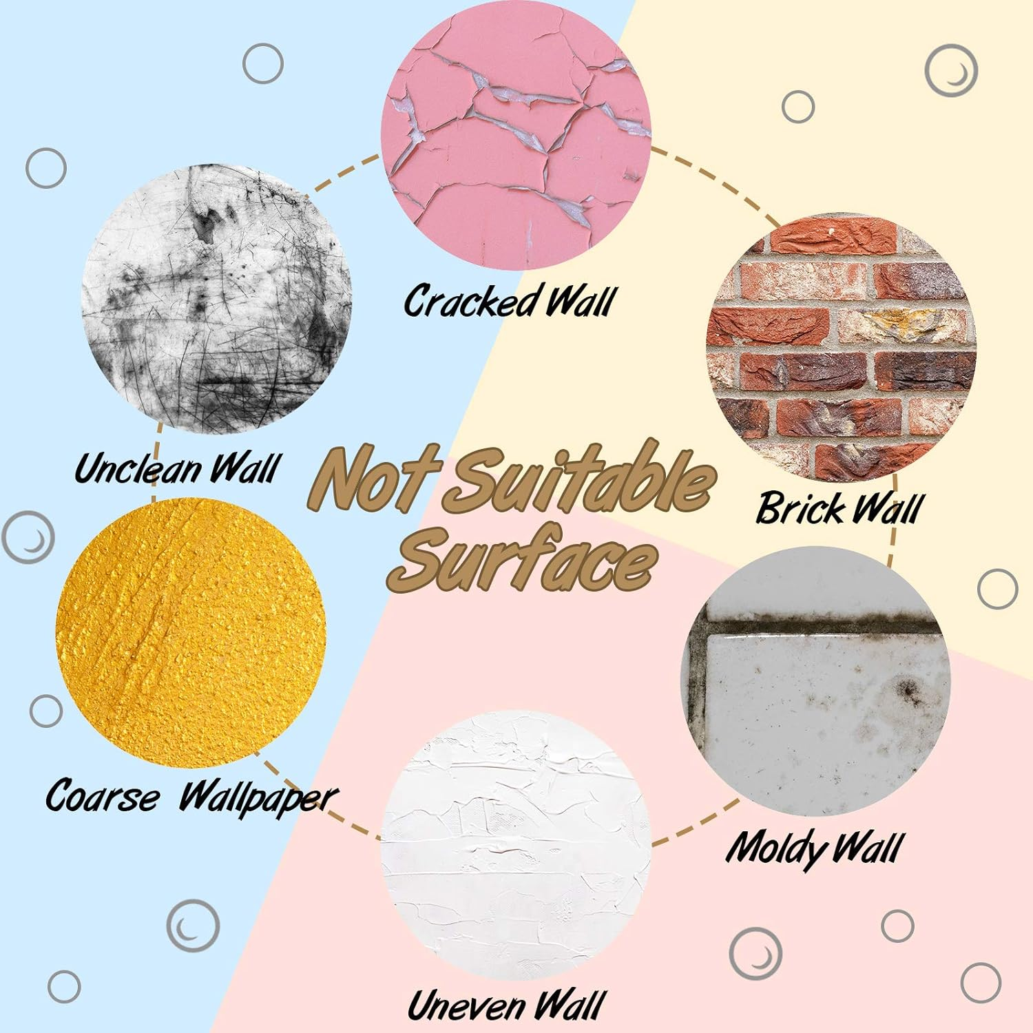 Zonon Laundry Room Sign Decals Decor Bubble Quote Stickers Wash Dry Fold Repeat Wall Signs Arts Funny Laundry Room Signs for Bathroom Home Decorations Supplies(13.8 X 21.7 Inch,Black) image number 2