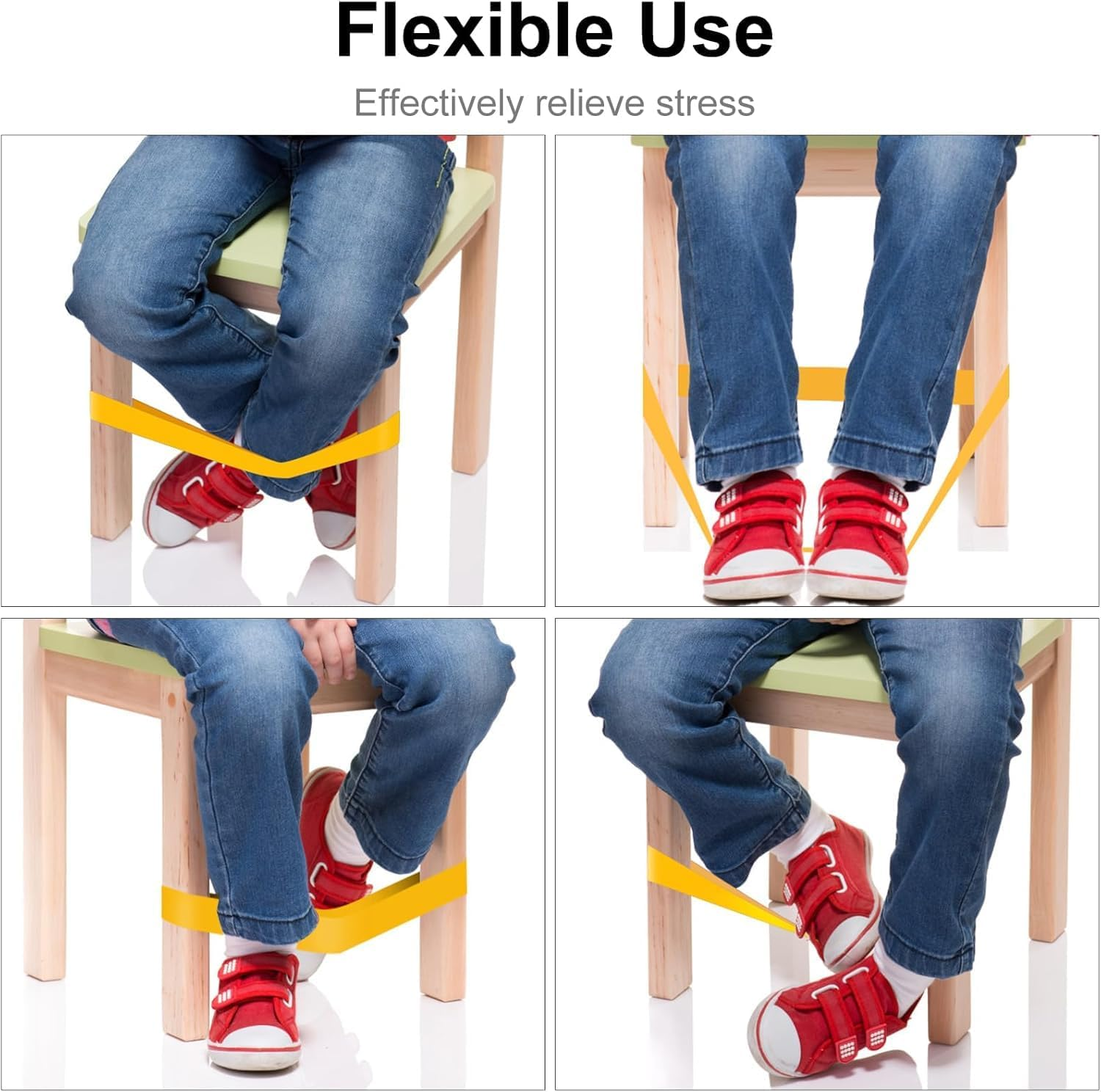 25 Pack Multicolor Classroom Chair Bands for Kids,Adhd Tools for Sensory Needs, Improve Focus & Reduce Restlessness, Fidgety Feet Solutions for Autism ADD, Home & School Must Haves (25Multicolor)