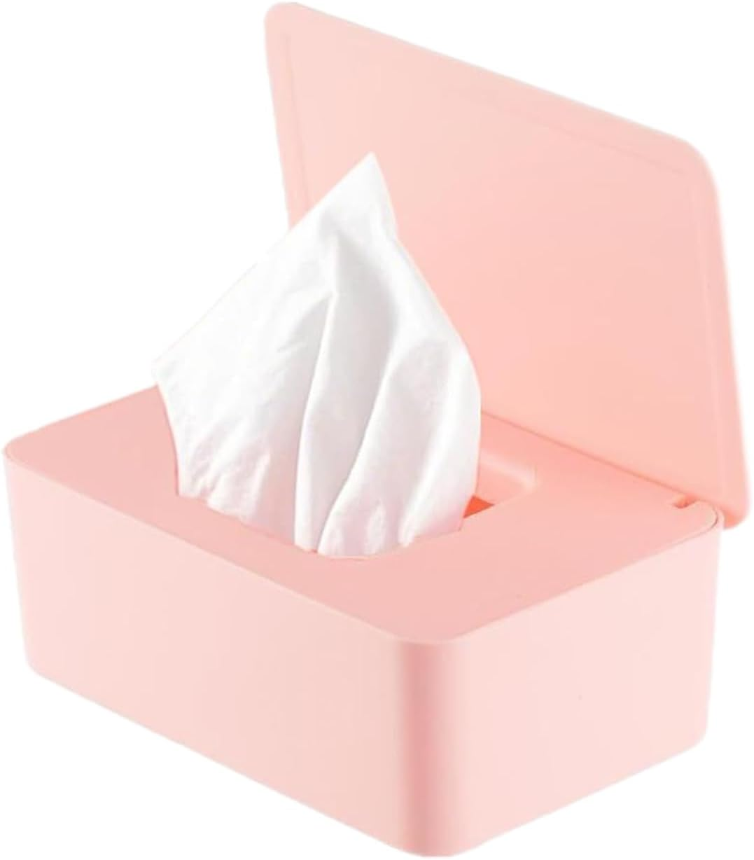 Wet Wipes Container, Baby Wipes Case, Reusable Tissue Storage Box for Car Counter Living Room Restaurant Home Nursery Bedroom Bathroom Toilet image number 5