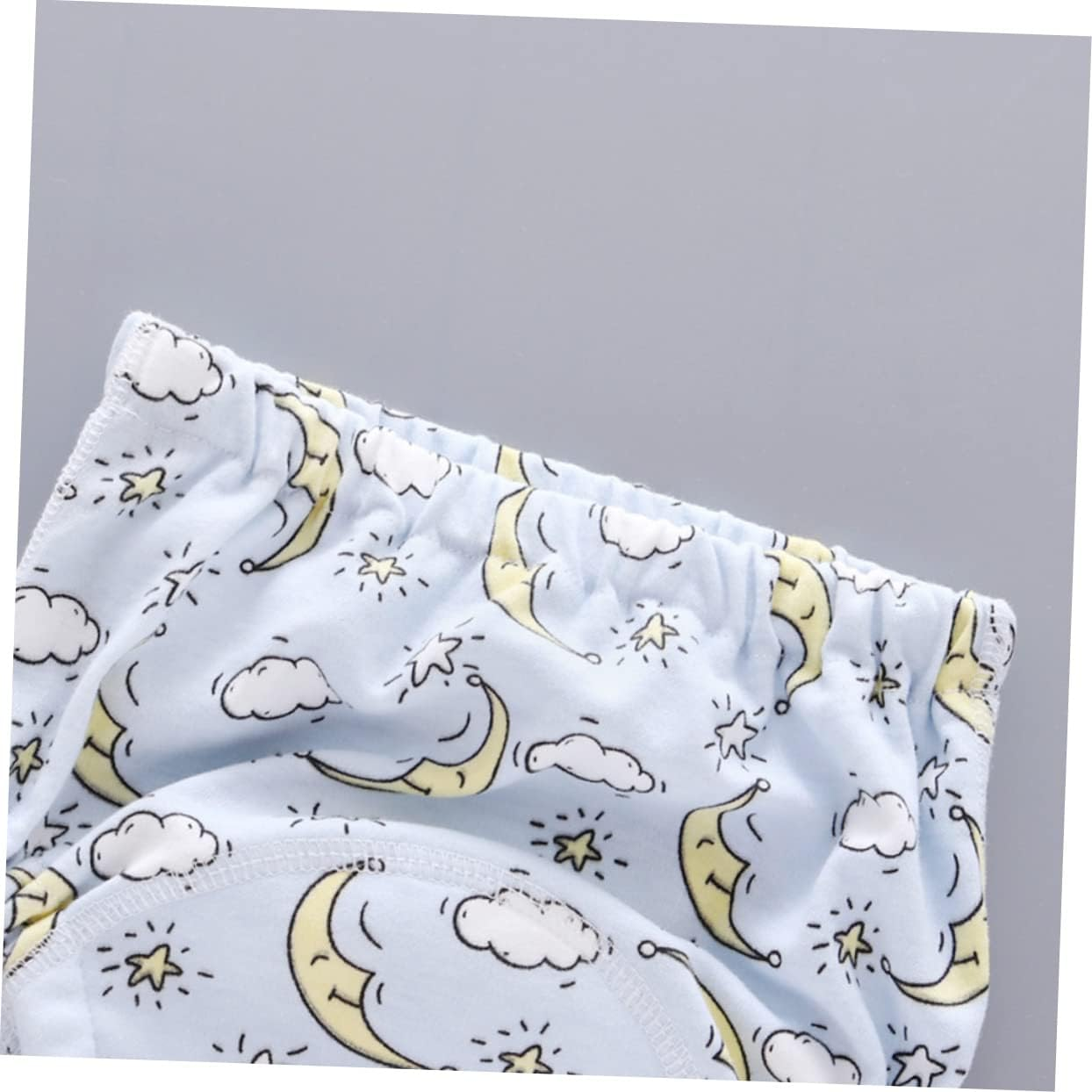 JOINPAYA 4 Pcs Training Pants Nappy Pants Washable Diapers for 12-18 Kg Toddler Breathable Learning Undies 6 Layers of Gauze Size L Moon Pattern image number 1