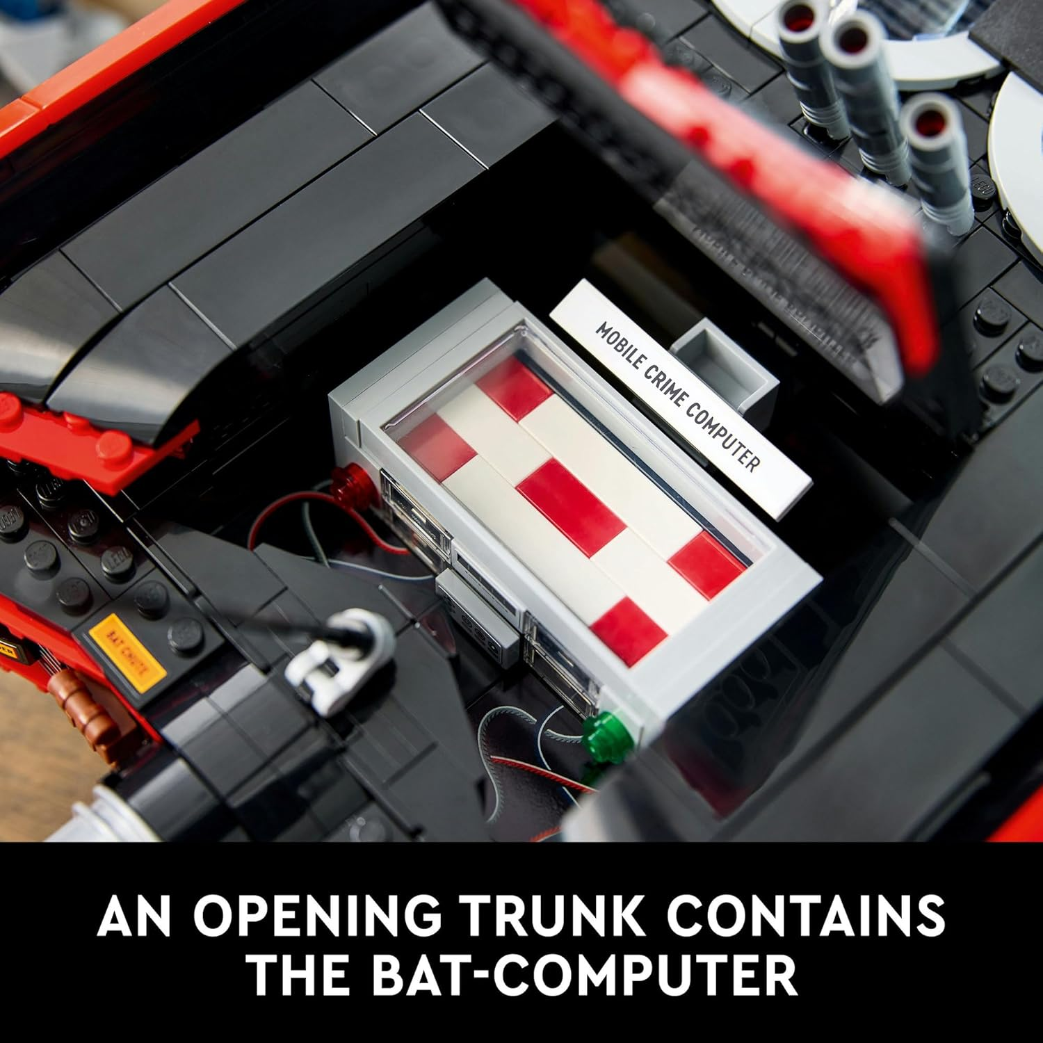 LEGO DC Batman: the Classic TV Series Batmobile Set for Adults, Collectible Model Car Building Kit Inspired by the 1966 Vehicle, Collectible Home or Office Desk Decor for Men & Women 76328 image number 6