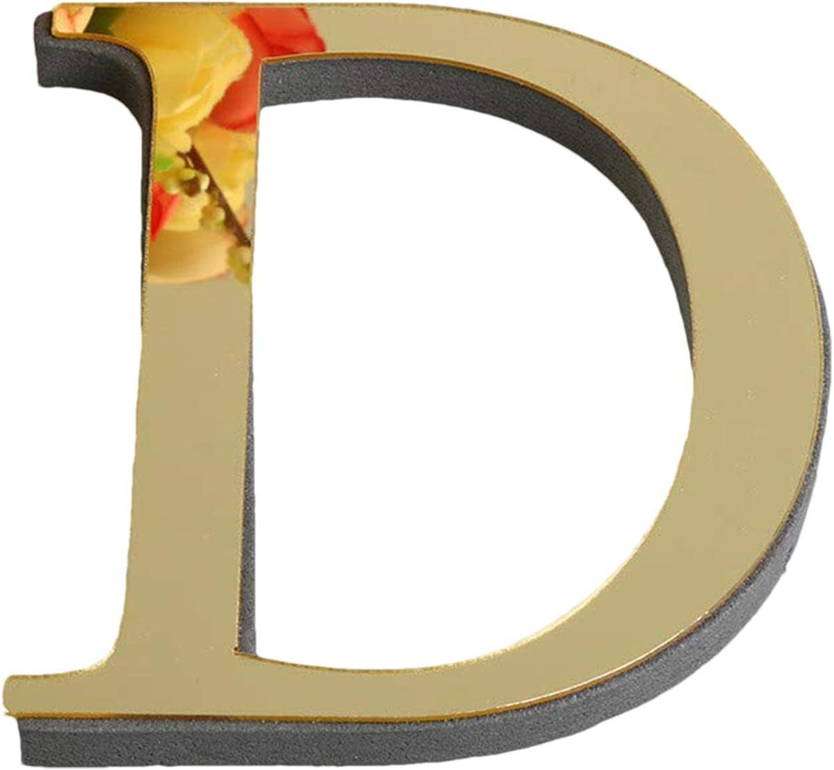 Letter Wall Stickers - 3D Self-Adhesive Alphabet Wall Decals - Light Gold Acrylic Letters Decals for Home Decor Wall DIY Art Mural for Home Bedroom Living Room Borato