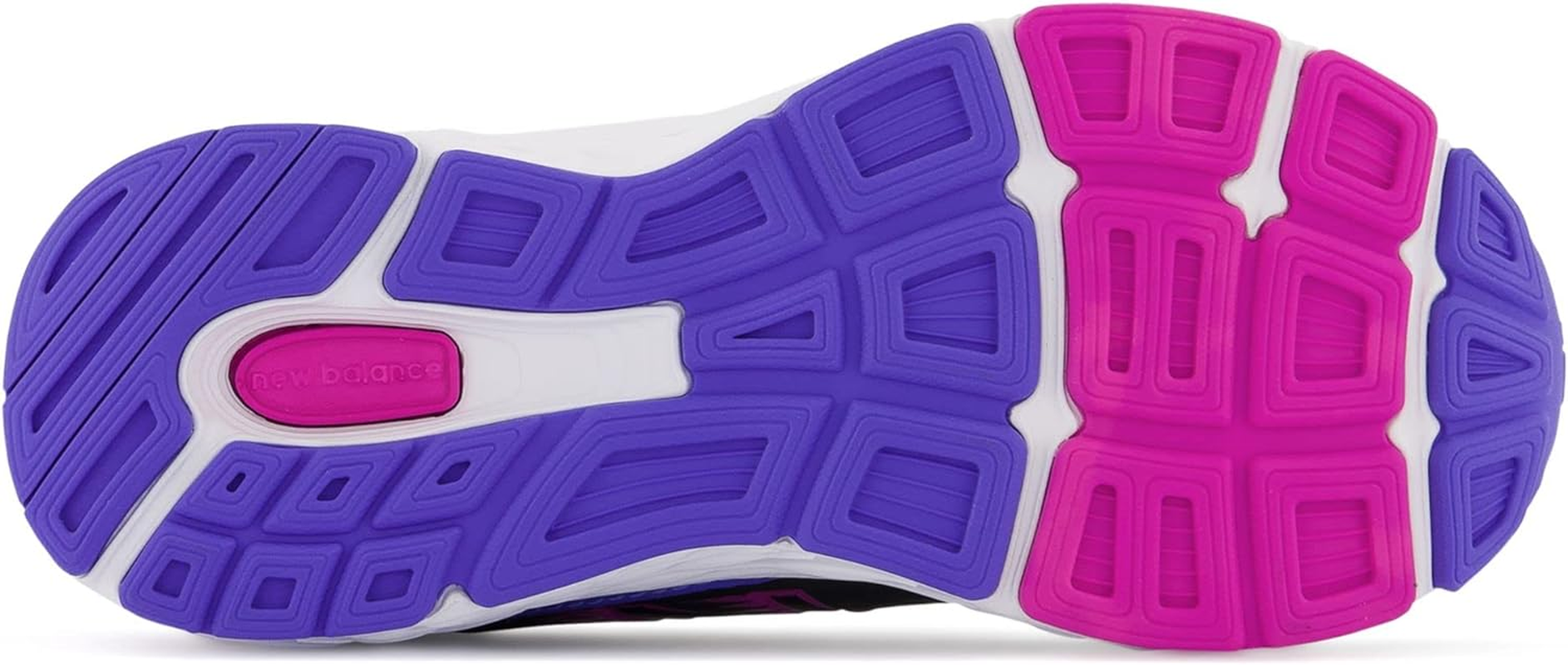 New Balance Kids 680V6 Running Sport Sneakers Shoes Black/Magenta Pop/Aura/Libra 11.5 M image number 1