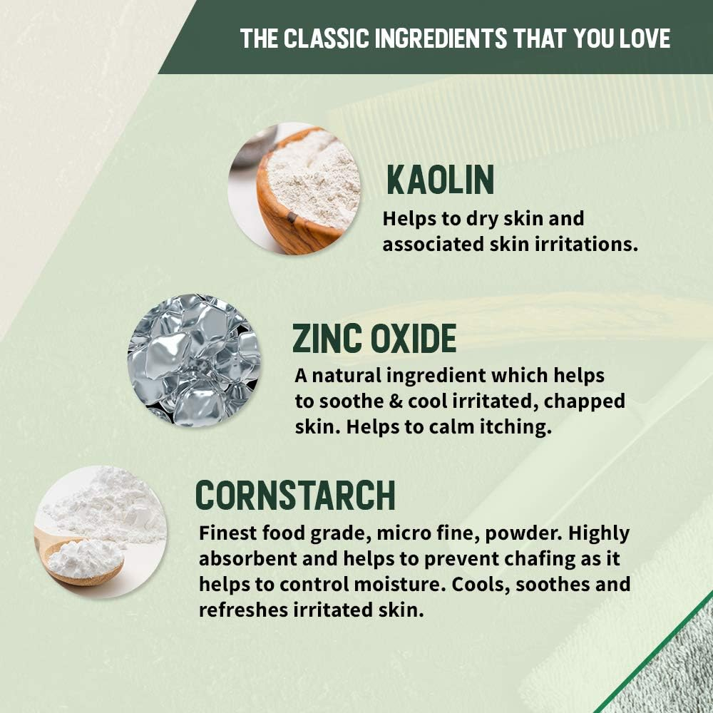 Clubman Pinaud Finest Powder, Classic White Powder for Men, Protection against Sweat and Body Odor, 9 Oz X 3 Packs