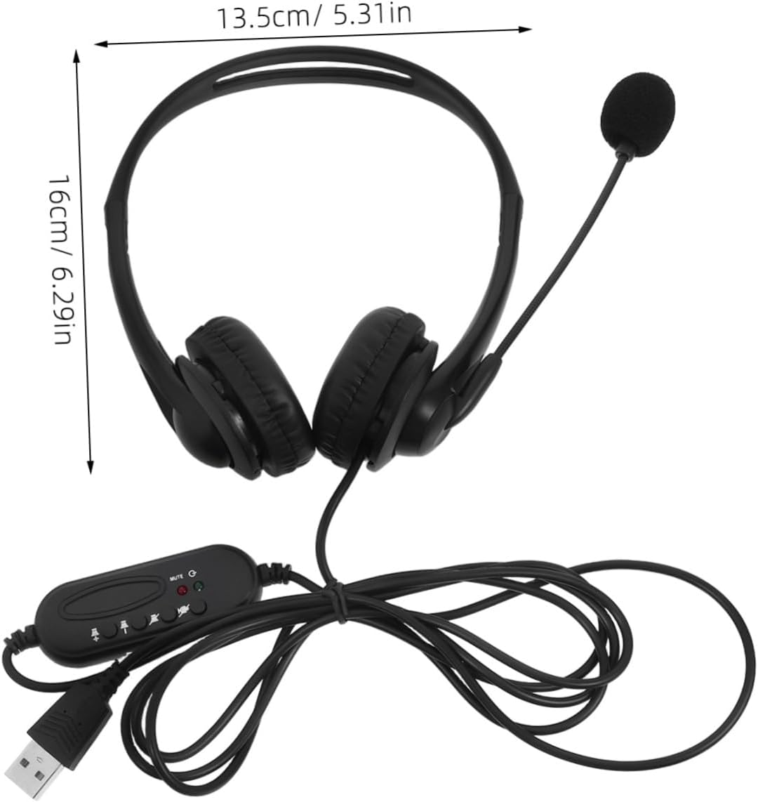 LIGIGWASH Noise Canceling Headphones Comfortable Design Featuring Deep Bass and Stereo Sound for Gaming and Webinars Includes Microphone for Communication image number 5