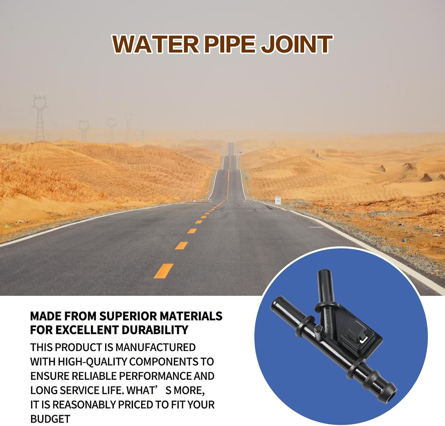 16264-21090 Hose Automobile Water Pipe Joint Connector, Plastic Hose Connector Fit for Toyota Scion Xb 2008-2015, Mark X, Corolla, Rumion, Blade, Auris 2.4L, Hose Water By-Pass Accessories 1626421090 image number 5