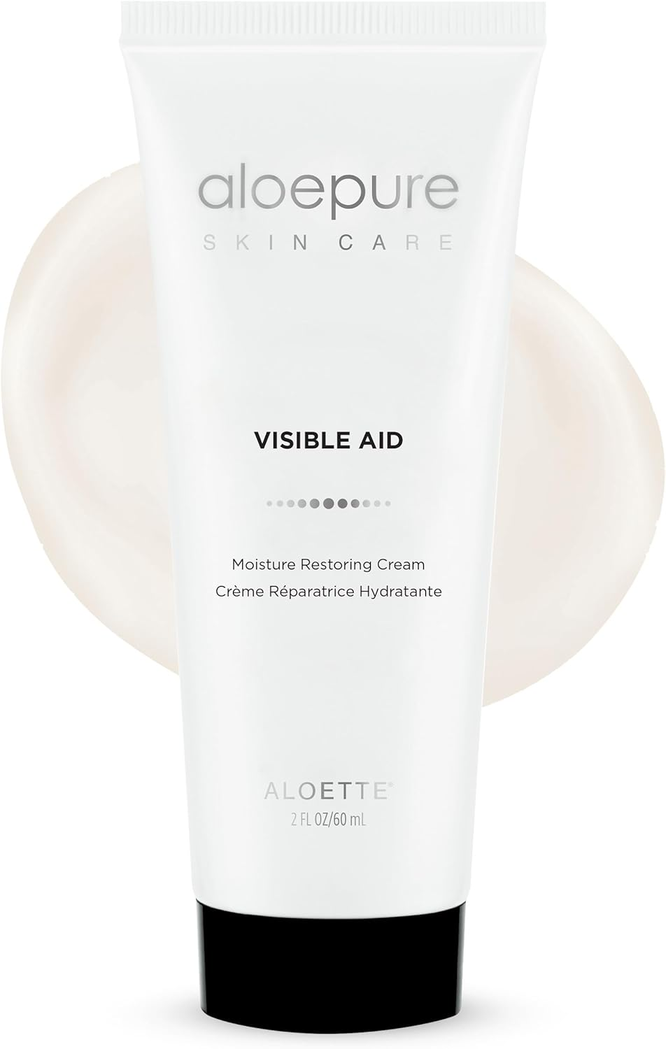 Aloette Visible Aid Moisture Restoring Cream, Organic Vitamin E Restoring Body & Face Cream Moisturizer for Dry Skin, Cruelty Free, 2 Fl Oz. image number 4