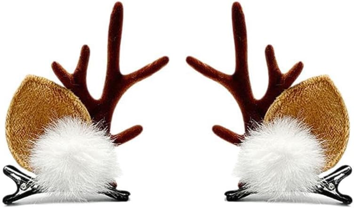 Christmas Antler Hair Claw Clips Hair Claw for Women 1Pack Christmas Deer Hair Claw Clips Christmas Headband Christmas Hairband Clips Hair Clips Brown Cute Christmas Clips Cute Hair Clips Accessories image number 5