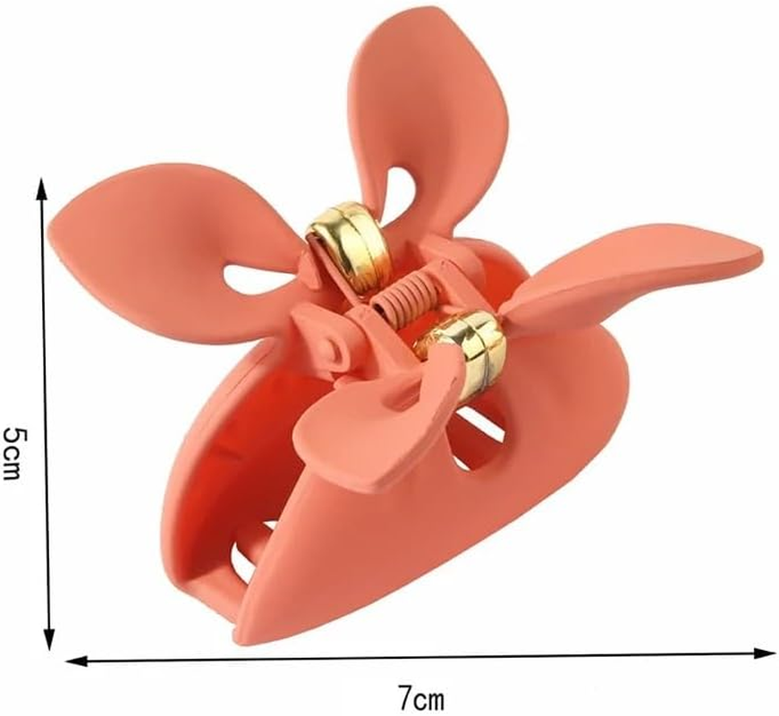 Hair Claw Clips 7Cm Medium Size Butterfly Shape Frosted Hair Claw for Women Hair Clip Shark Clip Hairpin Headwear Accessories image number 2