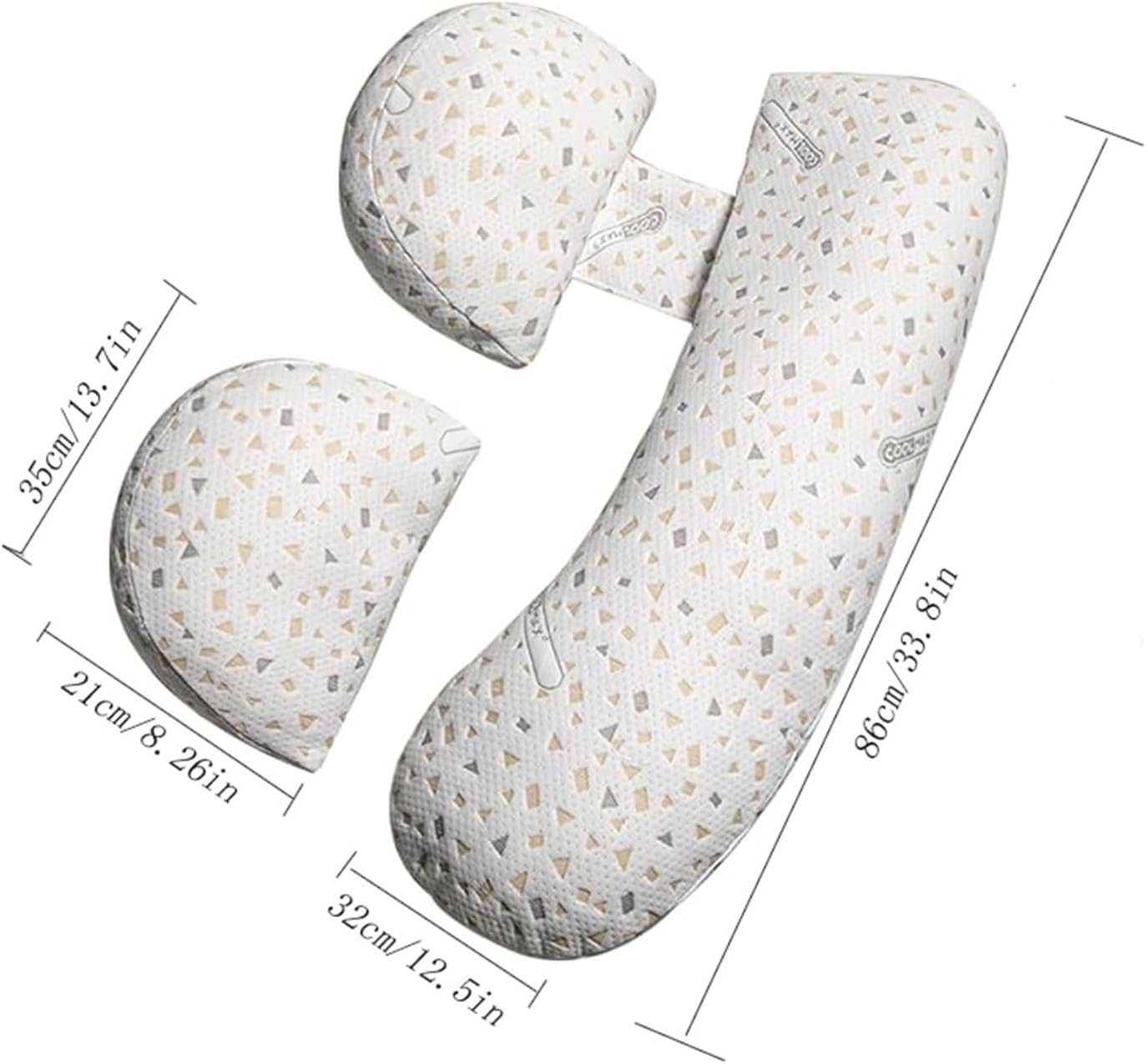 Pregnancy Pillows for Sleeping, Maternity Pillow for Pregnant Women, Soft Pregnancy Body Pillow Support with Detachable and Adjustable Pillow Cover for Belly, HIPS, Back, Legs image number 5