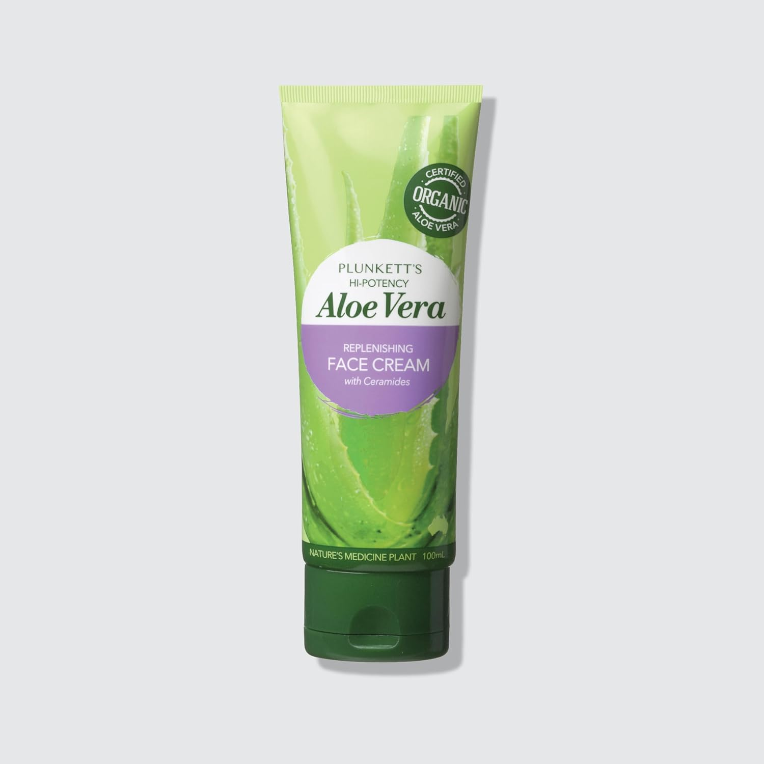 Plunkett'S Aloe Vera Hi Potency Face Cream with Ceramides 100Ml &ndash; 75% Aloe Vera & Plant-Derived Ceramides. Hydrates, Restores & Protects Skin. Free from Chemicals, Fertilisers, Pesticides & Toxins image number 4