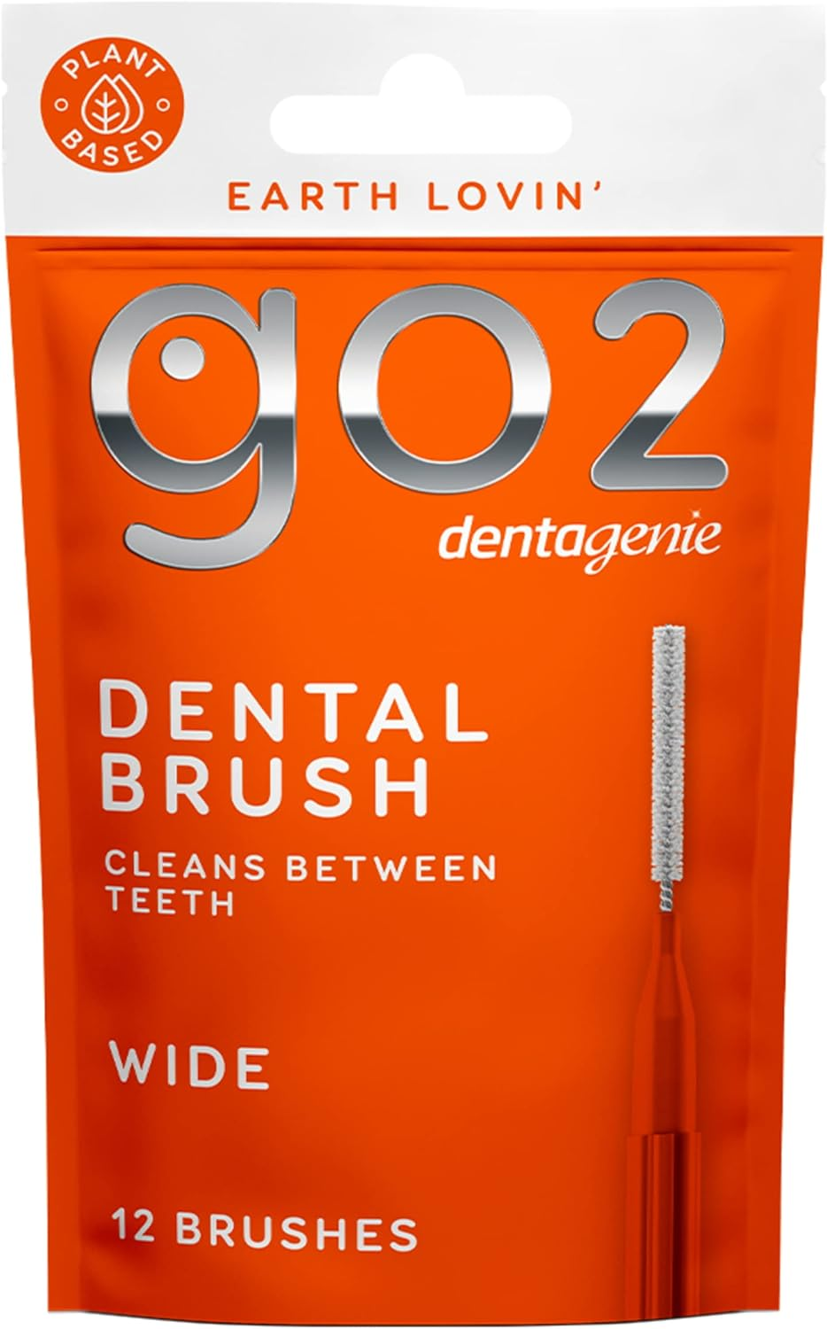 GO2 Dentagenie Dental Brush WIDE (Orange) 12Pk image number 6