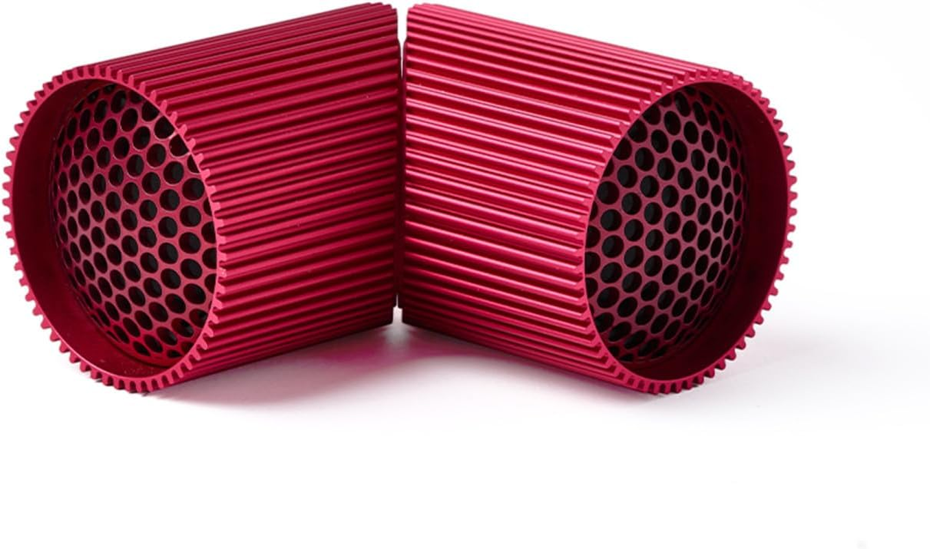 Lexon Ray Set of Magnetic Bluetooth Speakers, Red image number 5
