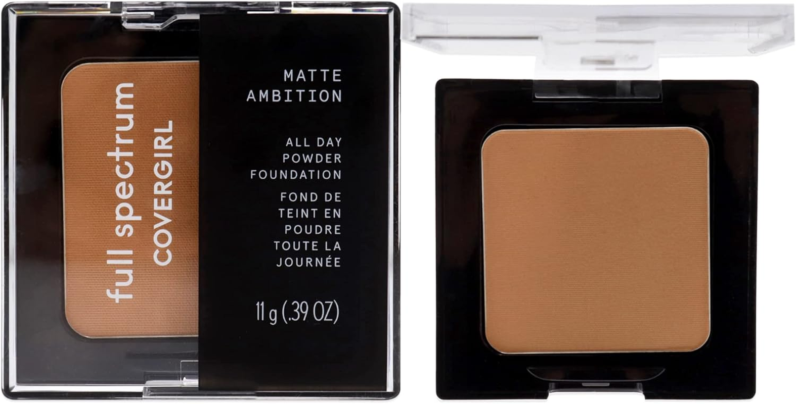 Covergirl Full Spectrum Matte Ambition All Day Powder Foundation - FS430 - Deep Cool 3 for Women 0.39 Oz Powder image number 4