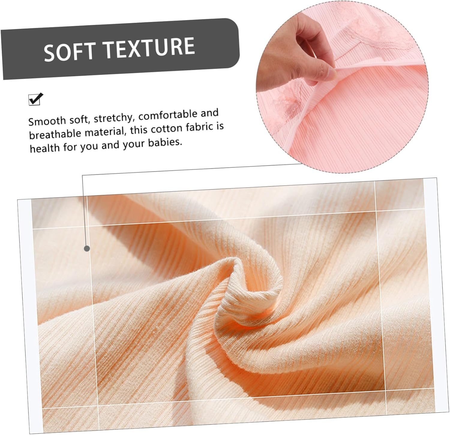 Minkissy 3Pcs Cotton Maternity High Waist Underwear Summer Belly Pants for Pregnant Women Comfortable High Waisted Maternity Panties image number 1