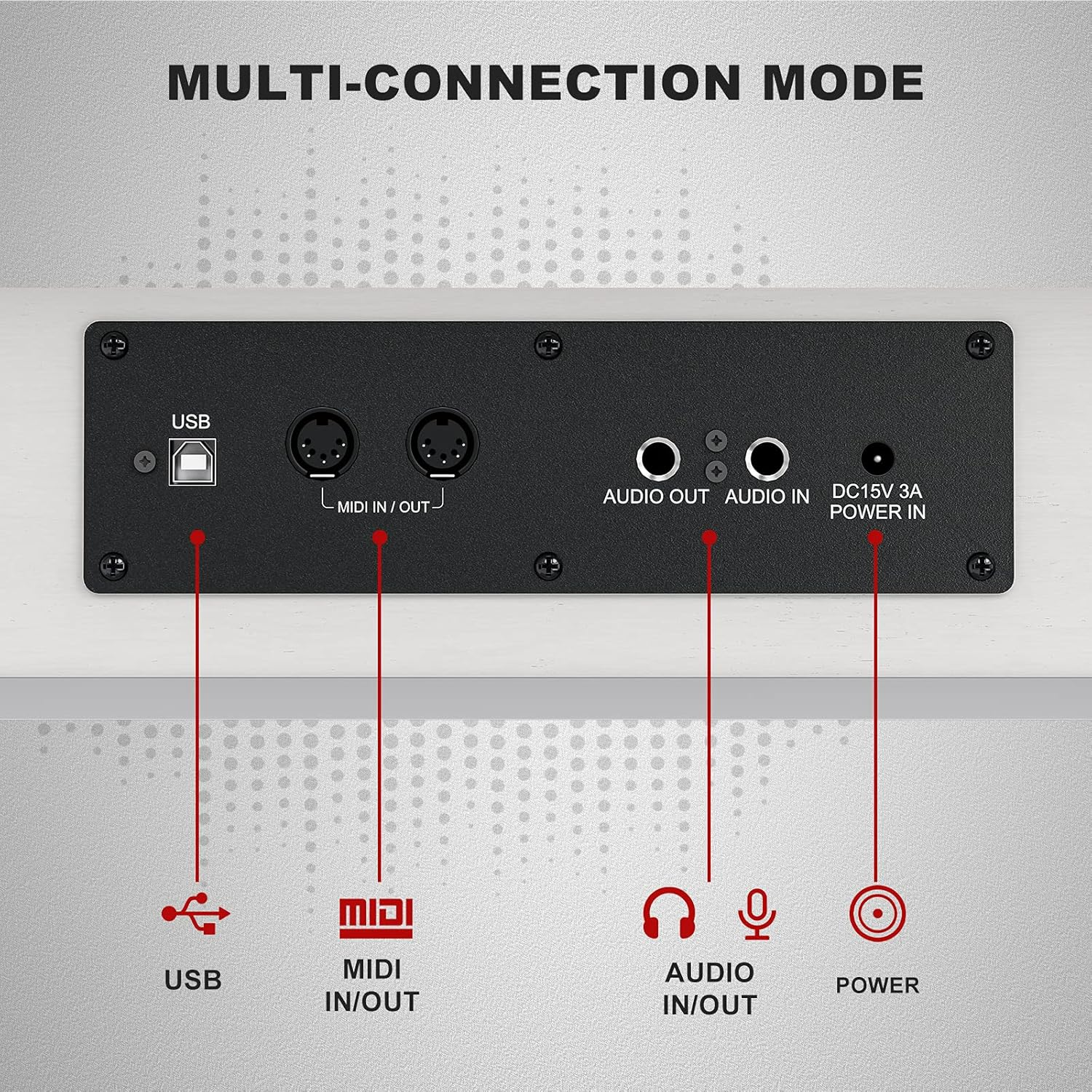 UMOMO U-710 Digital Piano with Duet Bench, 88 Key Electric Piano for Beginner/Adults with Padded Piano Bench+Music Stand+Power Adapter+3-Pedal Board+Instruction Book+Headphone Jack, White image number 6