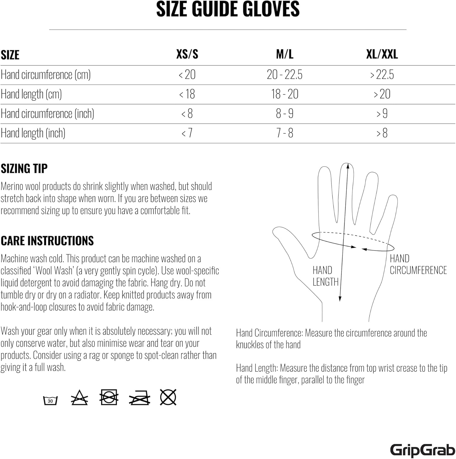 Gripgrab Primavera 2 Merino Wool Spring Autumn Cycling Gloves Knitted Touchscreen Full Finger anti Slip Bicycle Liners image number 2