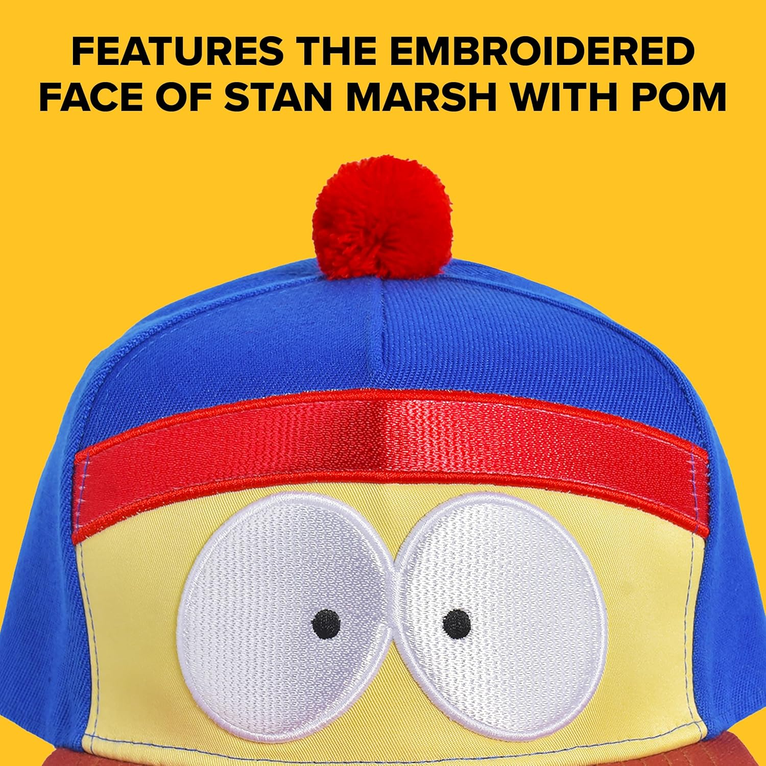 Concept One South Park Cap, Adjustable Snapback Baseball Hat with Flat Brim, Blue, One Size image number 2