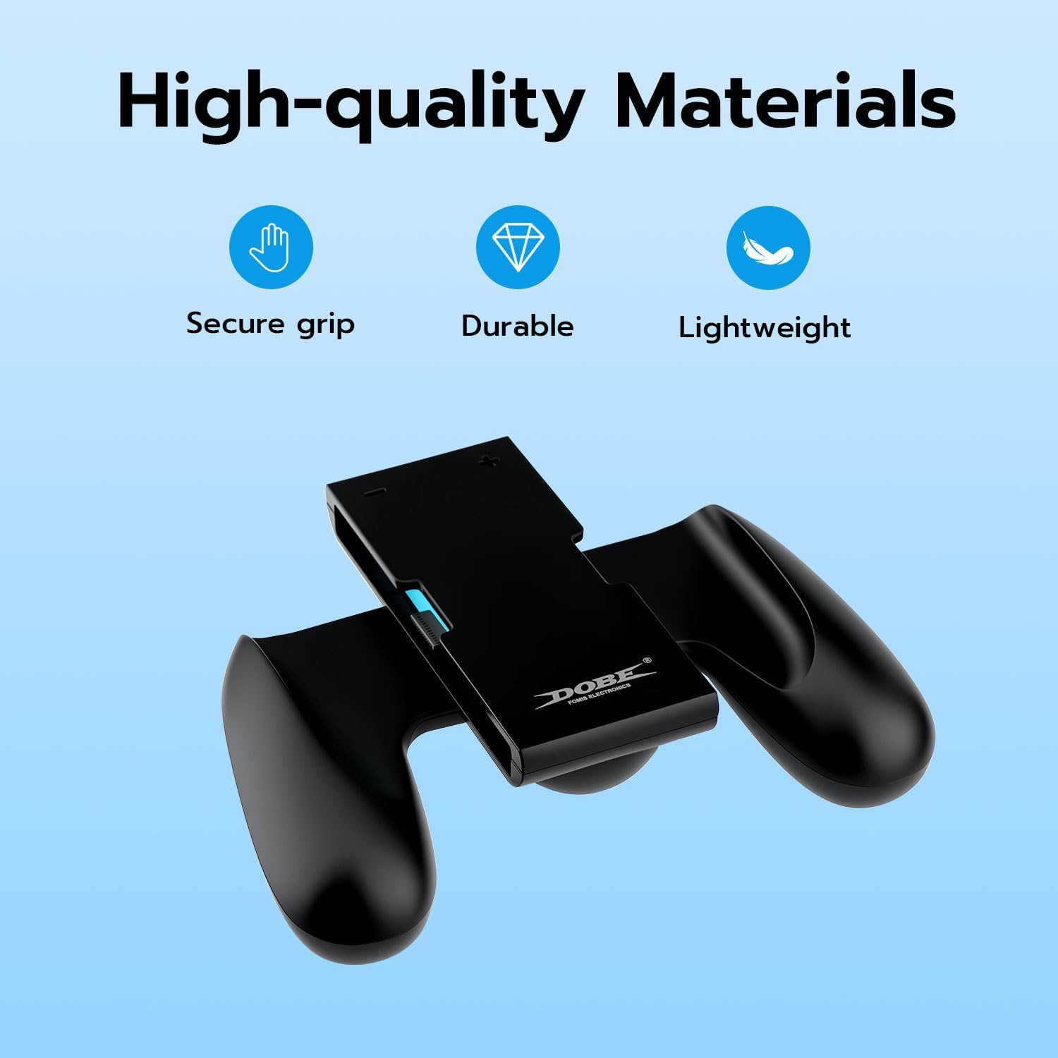 Mcbazel Charging Grip Compatible with Nintendo Switch 2 Joy Cons, Play While Charging, Portable Controller Charger Grip for Switch 2 Joy Con, Black