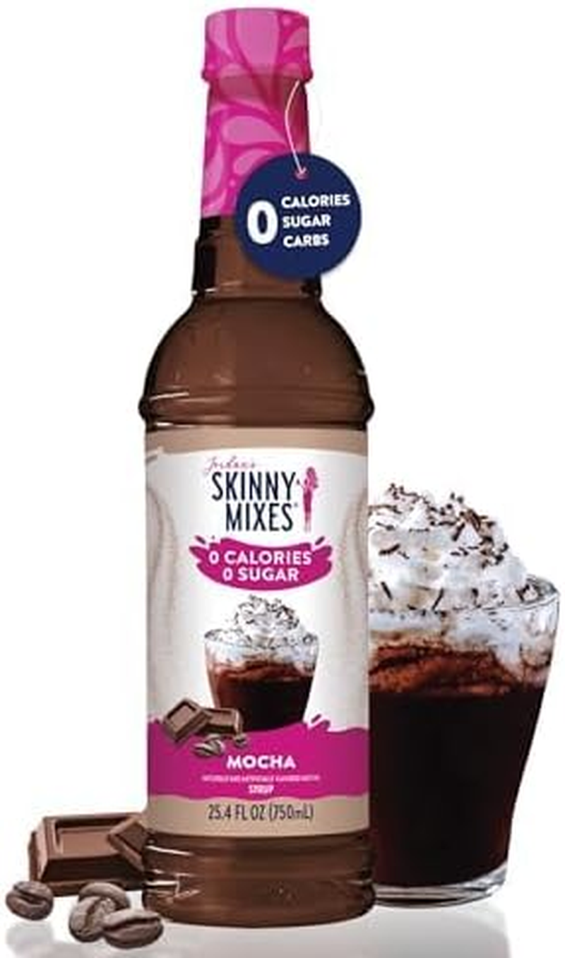 Jordan'S Skinny Syrups | Sugar Free Mocha Syrup | Healthy Flavors with 0 Calories, 0 Sugar, 0 Carbs | 25.4 Fl Oz (Pack of 2)