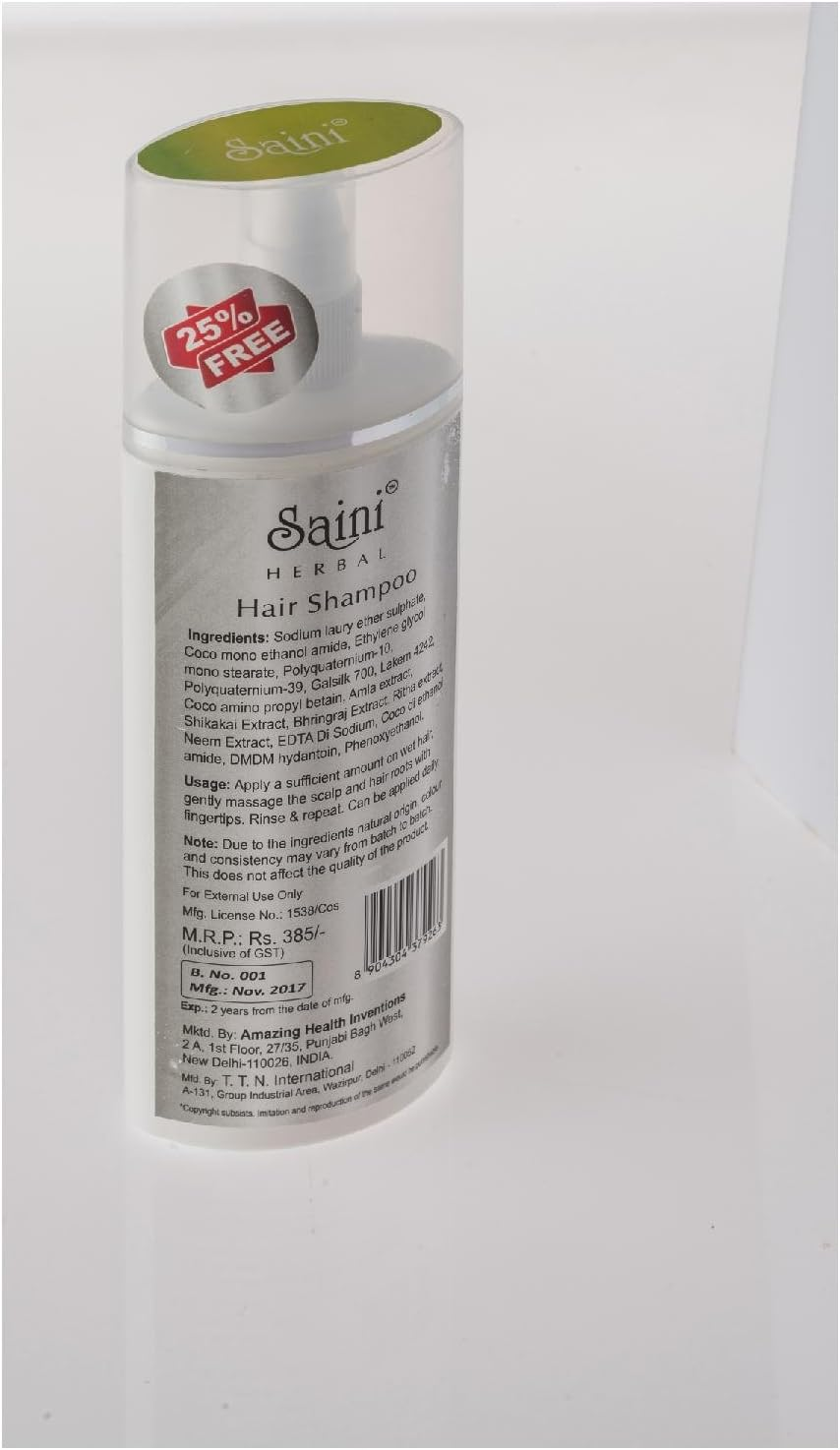 Hair Shampoo (200 Ml) NOW PARABEN SLES FREE, FORMULATED by DERMATOLOGISTISTS image number 2