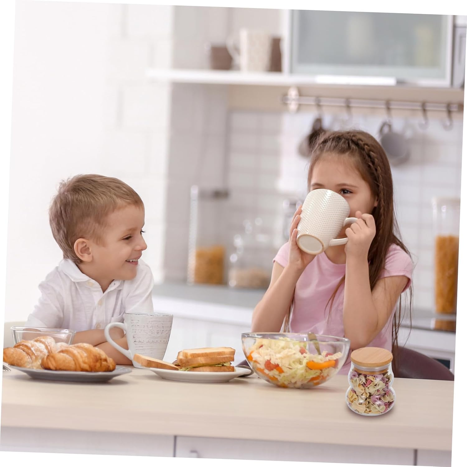 FUNOMOCYA Portable Tea Can Lid for Home Travel Use Tea Canister for Storage Featuring Secure Seal as Snack Jar Storage Box